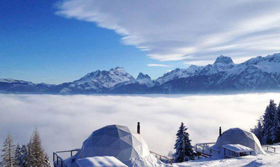 全球最具特色的七大温泉景点-WHITEPOD RESORT瑞士